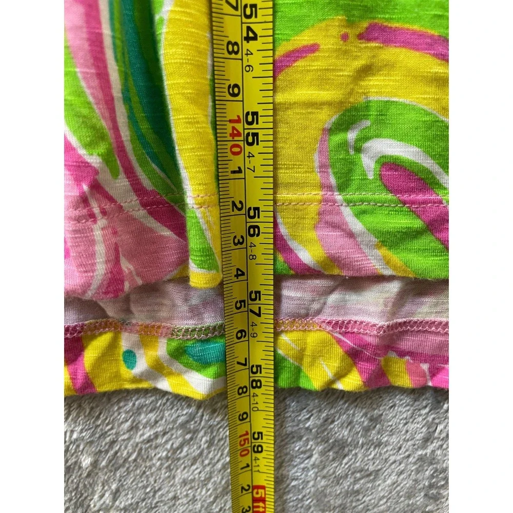 Lilly Pulitzer Marlisa All Nighter Strapless Maxi Dress Sz M Pink Green Flamingo - Picture 7 of 7